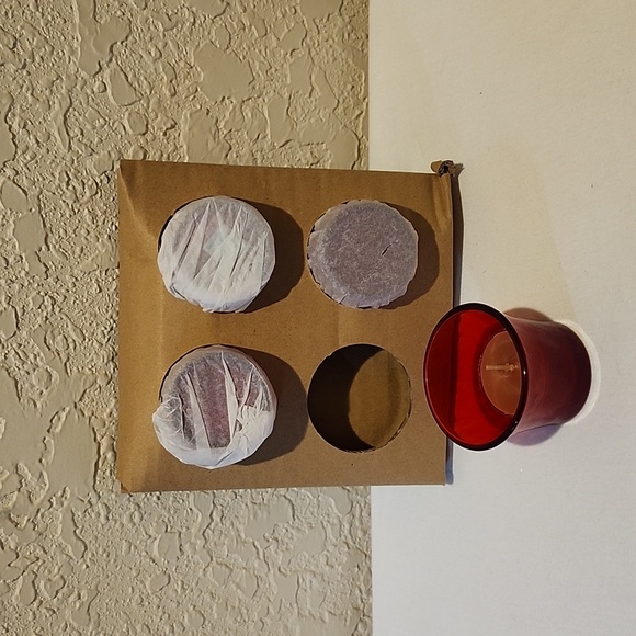 Red Votive Holder Set - Picture 2 of 3
